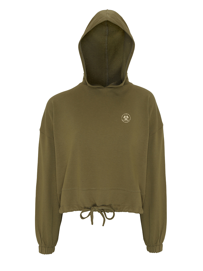 S.P B Cropped Oversize Hoodie