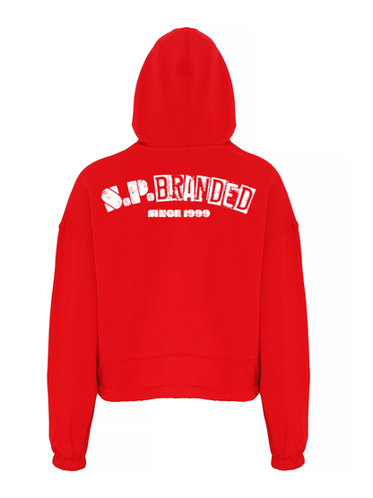 S.P B Cropped Oversize Hoodie