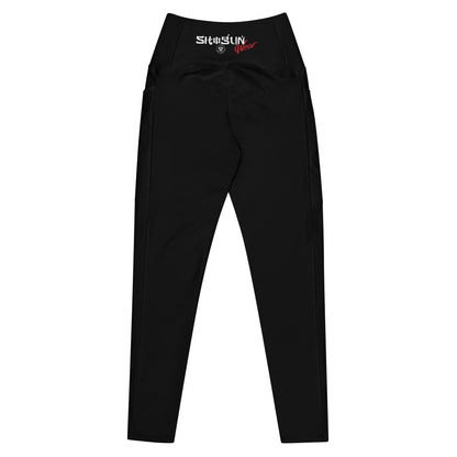 Shogun Wear Black Leggings with Pockets