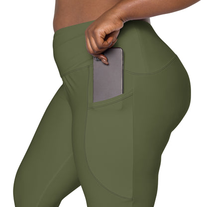 Shogun Wear Green Leggings with Pockets