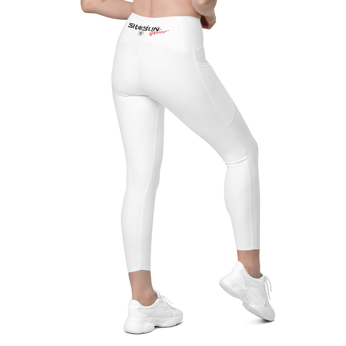 Shogun Wear White Leggings with pockets