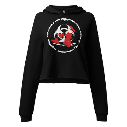 Shogun Flat Map Crop Hoodie