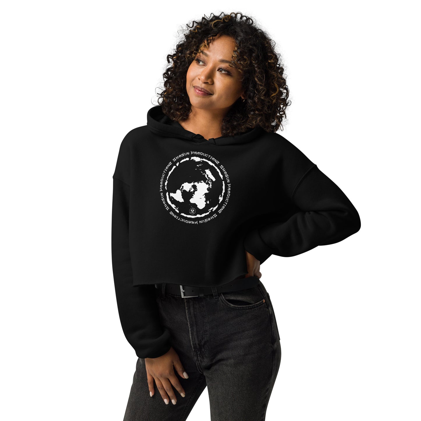 Shogun Flat Map Crop Hoodie