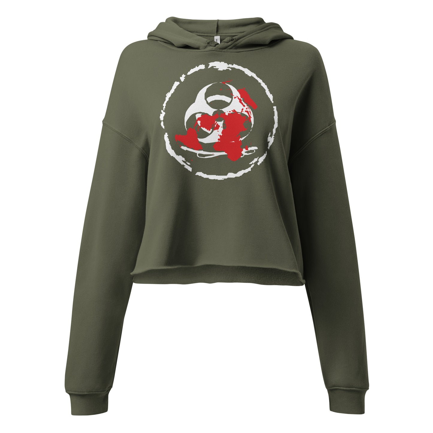 Shogun Flat Map Crop Hoodie